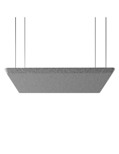 Panneau acoustique suspendu rectangulaire gris - Silent Block Sky