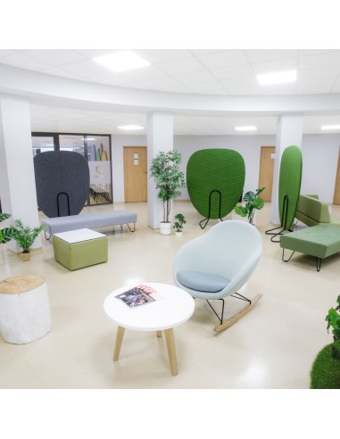 Panneaux acoustiques autoportants en espace collaboratif - Alberi