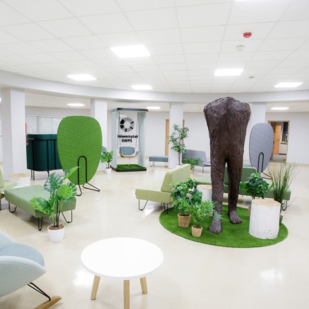 Panneaux acoustiques sur pied en espace accueil moderne - Alberi