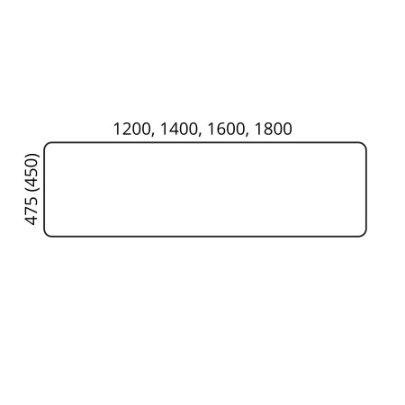 Dimensions écran acoustique central bench haut.