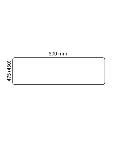 Cloison centrale tissu 80 cm pour bench linéaire - NOVA