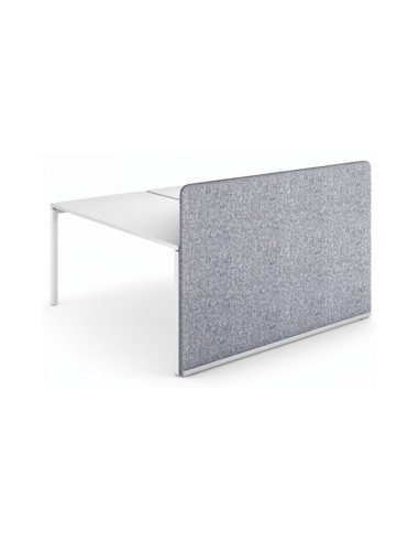 Écran acoustique latéral NOVA Fabric 1640 mm pour bench partagé de bureau.