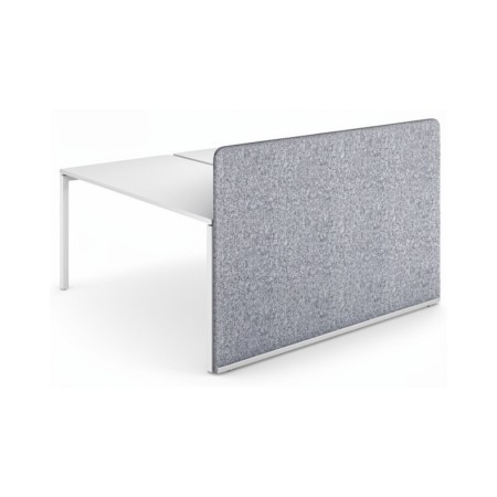 Écran acoustique latéral NOVA Fabric 1640 mm pour bench partagé de bureau.