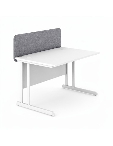 Panneau frontal de bureau OPTIMA avec angles arrondis et finition textile.