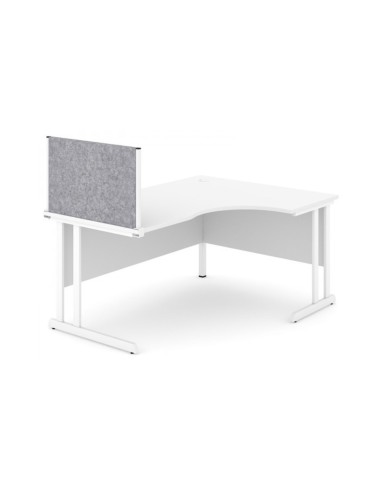 Écran de séparation en tissu pour bureau avec option panneau perpendiculaire Optima.