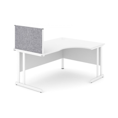 Écran de séparation en tissu pour bureau avec option panneau perpendiculaire Optima.