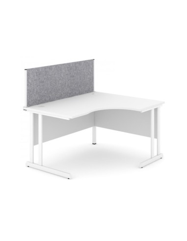 Panneau séparateur en tissu pour poste de travail avec retour latéral optionnel Optima.