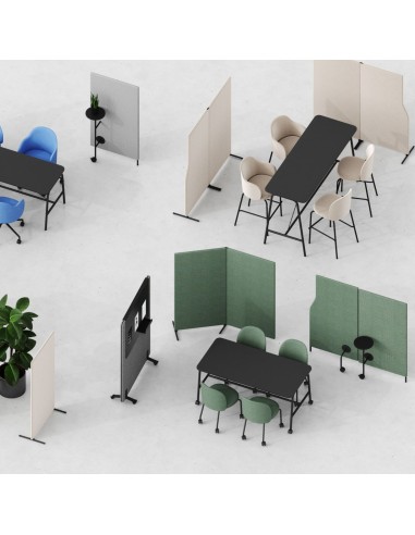 Configurations de cloisons acoustiques modulaires - Flos