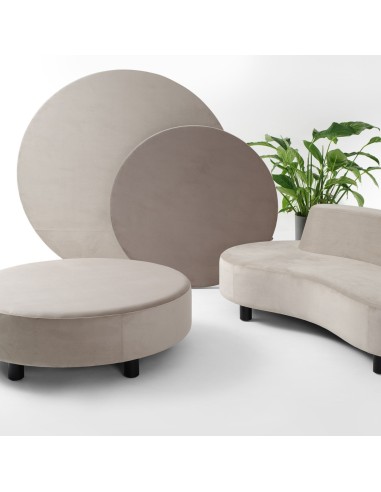 Panneaux acoustiques ronds design en salon - Nubi