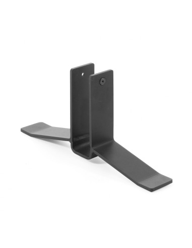 Pied métallique noir pour cloison acoustique - Selva