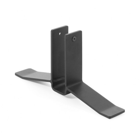 Pied métallique noir pour cloison acoustique - Selva