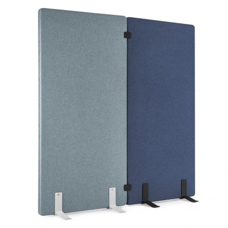 Cloisons acoustiques autoportantes coloris bleu et gris - Selva