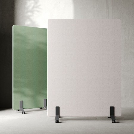 Cloisons acoustiques autoportantes coloris vert et beige - Selva