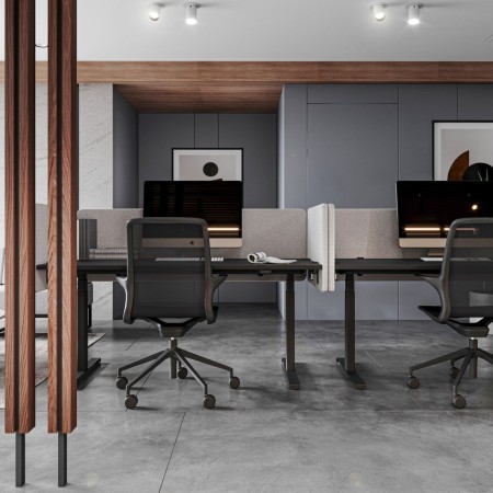Panneaux acoustiques de bureau en espace collaboratif - Selva Desk