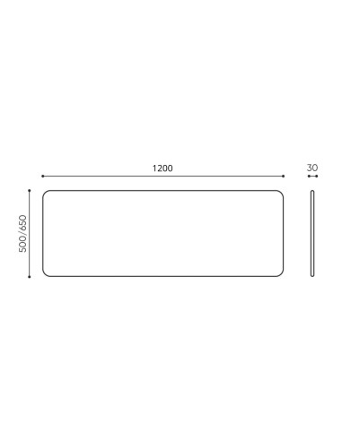 Dimensions panneau acoustique de bureau - Selva Desk