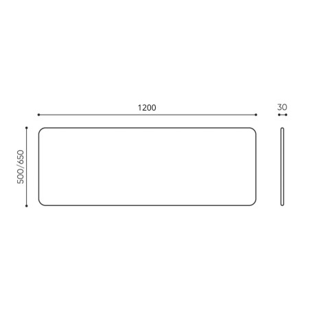 Dimensions panneau acoustique de bureau - Selva Desk