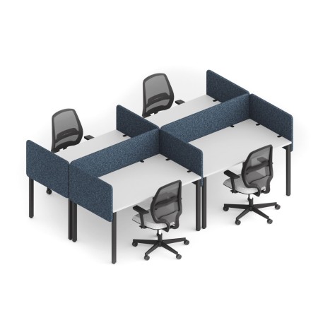 Configuration de panneaux acoustiques pour bureaux - Selva Desk