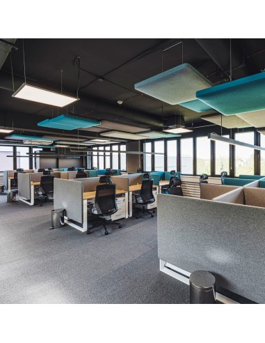 Panneaux acoustiques en espace coworking - Selva Desk