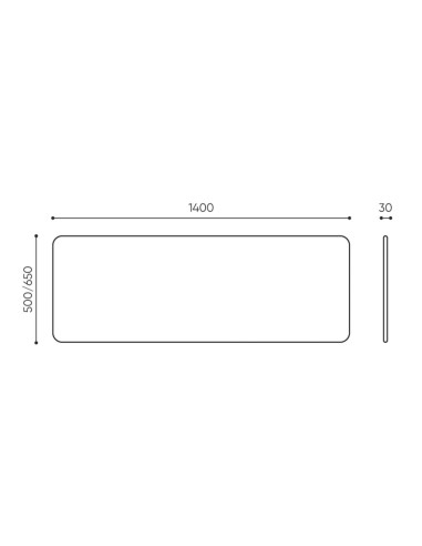 Dimensions panneau acoustique de bureau - Selva Desk