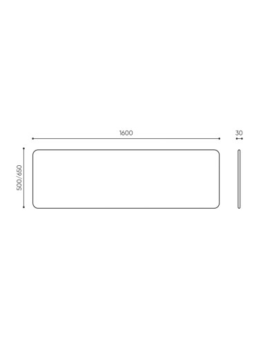 Dimensions panneau acoustique de bureau - Selva Desk