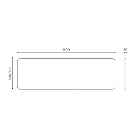Dimensions panneau acoustique de bureau - Selva Desk