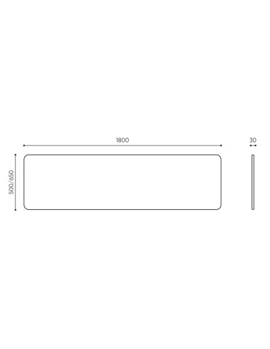 Dimensions panneau acoustique de bureau - Selva Desk