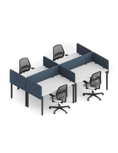 Configuration de panneaux acoustiques pour postes de travail - Selva Desk