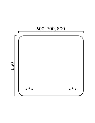 Dimension latéral Panneau acoustique de bureau FONO.