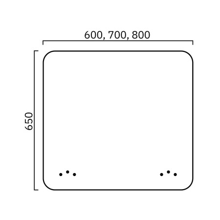 Dimension latéral Panneau acoustique de bureau FONO.