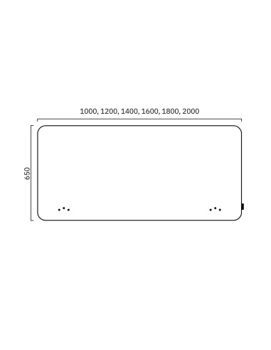 Dimensions Panneau acoustique frontal FONO.