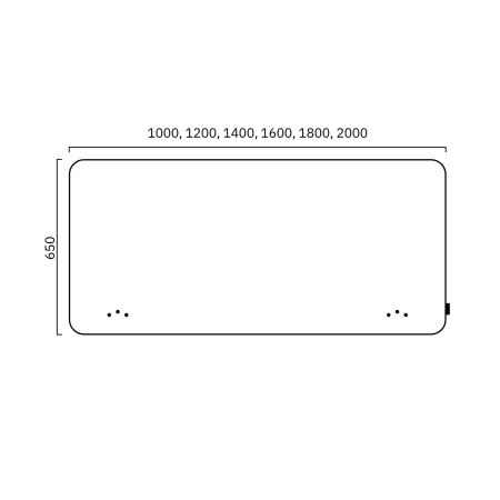 Dimensions Panneau acoustique frontal FONO.
