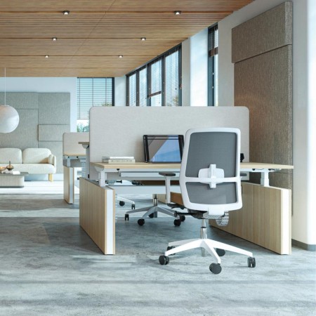 Panneau acoustique frontal pour bench réglable en hauteur FONO.