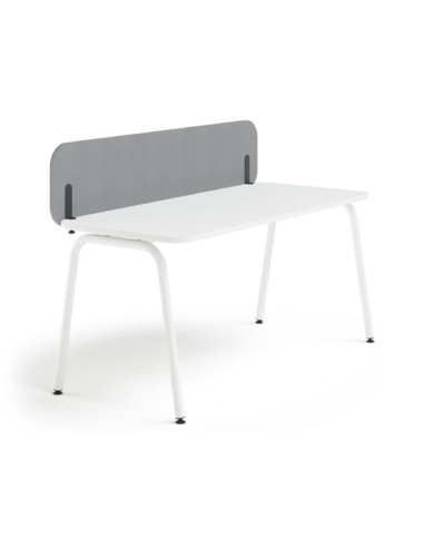 Cloison frontale en feutre PET pour bureau individuel ROUND.