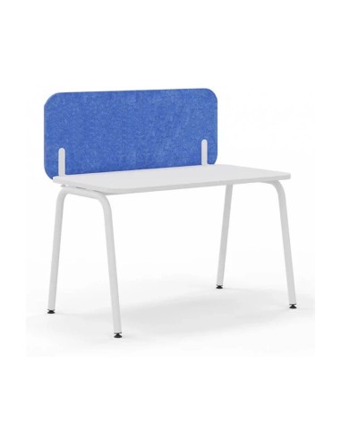 Cloison frontale haute ROUND PET avec angles arrondis pour bureau ROUND.