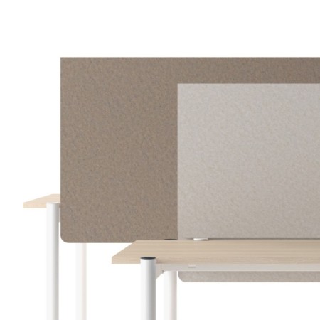 Écran frontal acoustique ZEDO PET en feutre recyclé L75 à 155 cm.