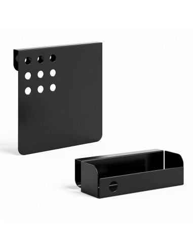 Accessoires pour écran acoustique latéral ZEDO PET en métal noir.