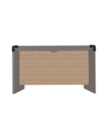 Poste de travail acoustique individuel pour open space MY SPACE vue de haut.
