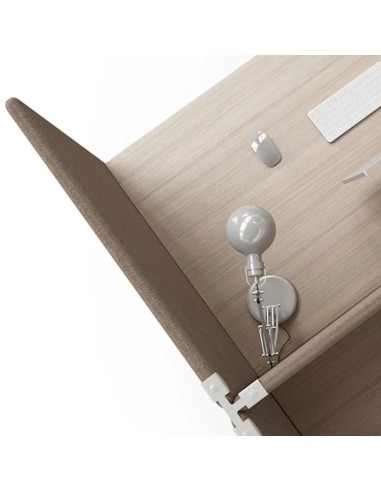 Bureau acoustique 4 postes MY SPACE vue de haut.
