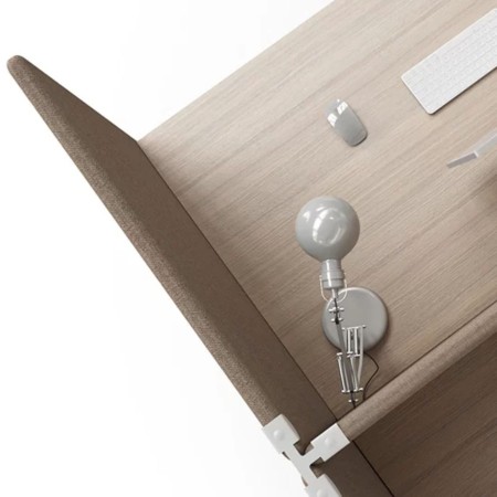 Bureau acoustique 4 postes MY SPACE vue de haut.