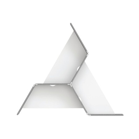 Vue de haut du cubicle acoustique 3 postes triangle MY SPACE 179 à 191 cm.