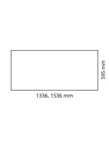 Dimensions Voile de fond bureau bench NOVA O 144 ou 164 cm.