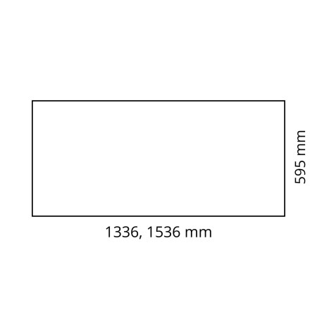 Dimensions Voile de fond bureau bench NOVA O 144 ou 164 cm.