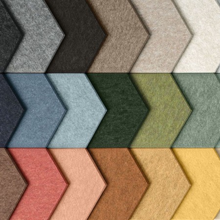 Coloris du panier mobile en feutre PET Acoustique Artwork.
