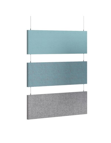 Triple panneau acoustique suspendu plafond MODUS double face.