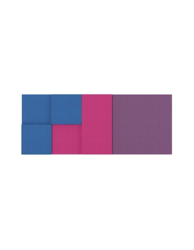 Panneau acoustique mural design violet MODUS Light pour open spaces.