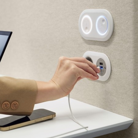 Prises de la cabine acoustique bureau 1 personne SONUS S+ Classe B.