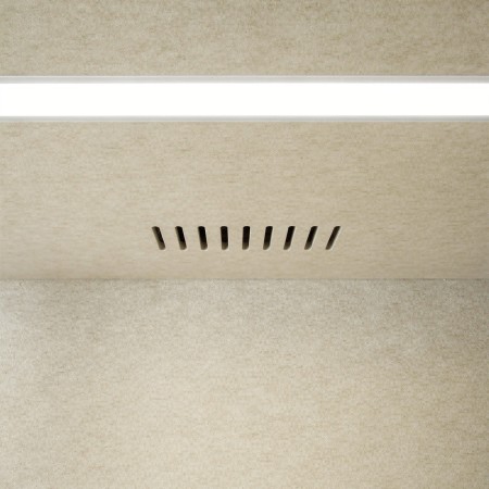 Système d'éclairage et ventilation de la cabine acoustique SONUS PLUS pour open spaces et espaces de coworking.