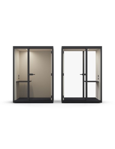 Cabines acoustiques SONUS S+ pour appels confidentiels, visioconférences et travail concentré.