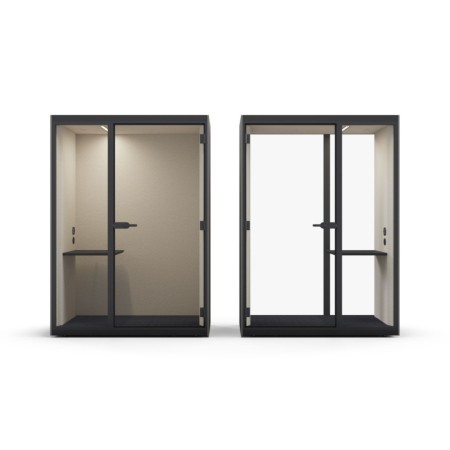 Cabines acoustiques SONUS S+ pour appels confidentiels, visioconférences et travail concentré.