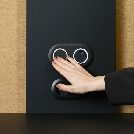 Boutons de ventilation automatique et éclairage LED pour la cabine insonorisée SONUS M.